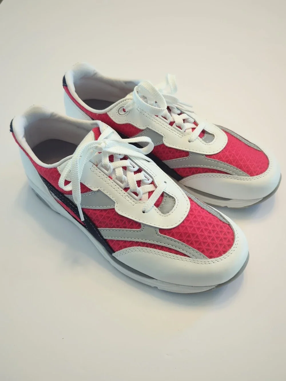 SAS Tour Mesh LT Lace Up Comfort Supportive Leather Sneakers Size 9.5M White EUC
